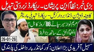 Big Breaking: Nizam Deen Forced Record Change Exposes Maryam Nawaz&rsquo;s 86-Crore Tour