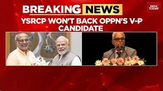YSRCP Supports NDA VP Candidate CP Radhakrishnan, Snubs India Bloc's Justice Sudarshan Reddy