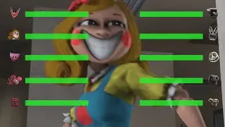 [SFM FNaF] Poppy Playtime Chapter 3 vs Nightmare VR WITH Healthbars