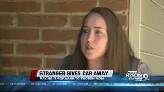 Stranger from Phoenix gives local mother of two a free car