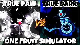 True Paw сильнее Awakened Dark? (Тест на урон!) | One Fruit Simulator