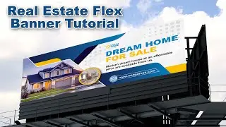 Real Estate Flex Banner Design Tutorial | Corel Draw Tutorials | SF Graphics