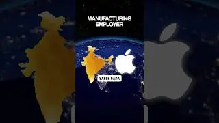 Apple Becomes India's No.1 Manufacturing Employer 🔥🤯 #apple #india