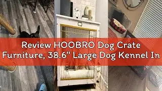 Review HOOBRO Dog Crate Furniture, 38.6