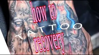How to recovery TATTOO. Face tattoo timelapse before after tattoo