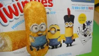 HOSTESS TWINKIES MINION DECORATION KIT WITH EDIBLE STICKERS VIDEO REVIEW