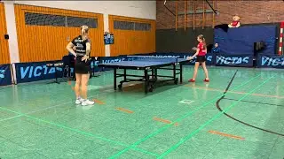 RL-Damen. TTC Schwalbe Bergneustadt VS Borussia Düsseldorf. Juceviciute- Ruse L.