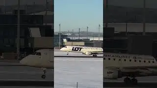 Takeoff LOT LO482 OSL-WAW Oslo Airport 8. Jan. 2026 Embraer E195LR #aviation #planespotting