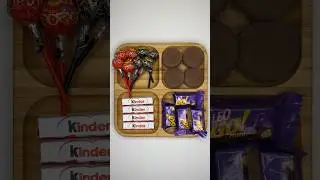 Filling platter with sweets 🍫 🍭 asmr #shorts
