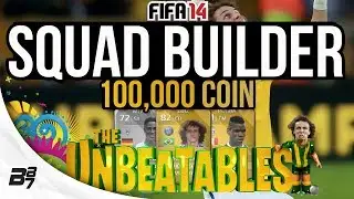 100K UNBEATABLE SUPER SQUAD! w/ PSG LUIZ and POGBA | FIFA 14 Ultimate Team Squad Builder