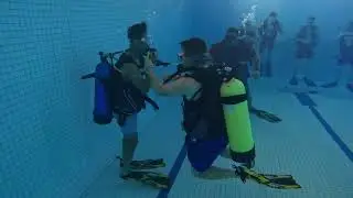 Симулятор контроля плавучести и спасения напарника в Scuba Club, а также симулятор погружения вне воды