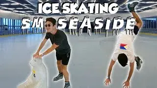 Filipino Malls REACTION: SM Seaside Cebu (ICE SKATING & Filipino Food) - Philippines Travel Vlog