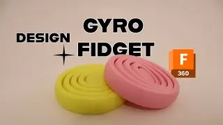 How To Design Gyro Fidget in Fusion 360 - Under a Minute