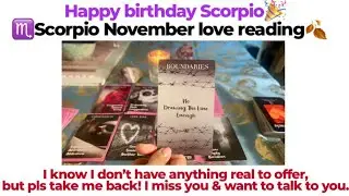 ♏️Scorpio November love￼ reading | Who&rsquo;s this noncommittal person? #tarot #scorpio  #lovetarot 