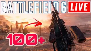 LIVE - BF6: 100+ Kills SV-98 @3:16:40 Super Low 85 FOV & 20/80 Sensitivity Settings 2025