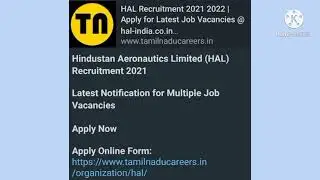 Hindustan aeronautics limited (HAL) requirement 2021