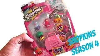BRAND NEW! SHOPKINS SEASON 4 - 5 PACK - OPENING AND REVIEW