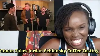 African Girl First Time Hearing Reaction to Conan Takes Jordan Schlansky Coffee Tasting