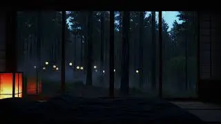 Dark Bedroom Night Rain Sounds No Ads for Deep Sleep Focus Meditation Calm