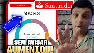 DEPOIS QUE MUITOS TERMINARAM O ACORDO SANTANDER DEVOLVEU  5 MIL DE LIMITE, CONFIRA COMO FUNCIONOU.