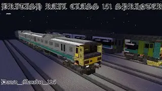 Minecraft British Rail Class 151 Sprinter tutorial.