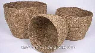 Natural storage basket, it is made of natural plants woven, very nice