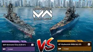 BAP Almirante Grau Vs RF Vladivostok | Modern Warships