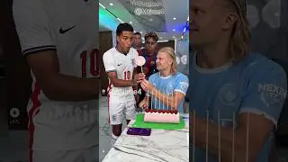 Bellingham, Yamal and Mbappé Couldn’t Resist Haaland’s Treat 😂🍰 #parody #football #haaland