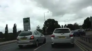 Driving Along Hylton Road, North Parade, Dolday & All Saints Road, Worcester, Worcestershire, UK