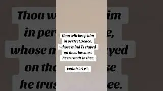PERFECT PEACE FROM THE LORD