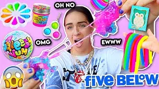 Reviewing Five Below Fidget Toys and Store Bought Slime *omg so gross*