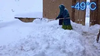 Life Continues in Deep Snow | Winter Village Life in the Mountains