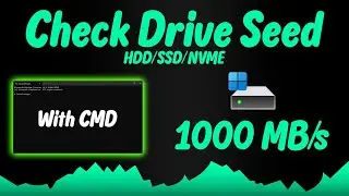 Check Drive Speed (Using CMD )