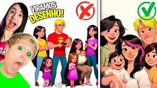 DESENHO ANIMADO da BEBÊ HAILEY, SOPHIE, ASHLEY, PAI e MÃE feitas pela INTELIGÊNCIA ARTIFICIAL!