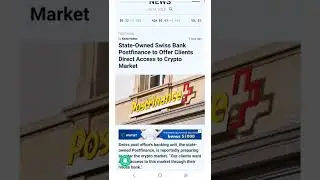 Swiss Post Office&rsquo;s Banking Arm to Enter Crypto Market #cryptomash #cryptomashnews #cryptonews
