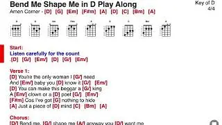 Bend Me, Shape Me in D - Amen Corner - ONSONG