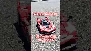 Motorize THIS! RC Mod-LEGO Technic 42212 Ferrari FXX K #legotechnic #legorc #buwizz #lego42212