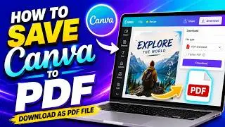 How to Save Canva to PDF | Download Canva Design as PDF File