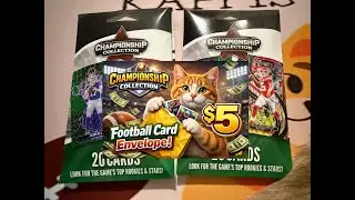 Новая коллекция футбольных карточек MJ Holdings Championship Collection за 5 долларов... Конверты...
