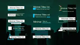 Top 22 FREE Minimal Title GREEN SCREEN