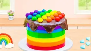Magical Rainbow Cake 🌈Absolutely irresistible and adorable! | Yummy Cakes Stories