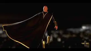 Dwayne the rock johnson as Black Adam fan art (Real-time)