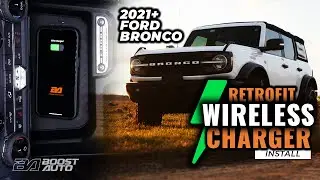 2021-2025 Ford Bronco Wireless Charging | How to Install Retrofit Wireless Phone Charger