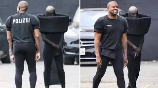 kanye west and wife Bianca Censori wearing multiple crazy dress code in street