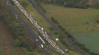 Human error blamed for traffic chaos on Melbourne's Princes Freeway