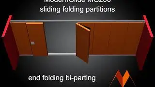 ModernGlide MG200 Sliding Folding Partition- End Folding // Bi Parting