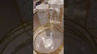 SO BEAUTIFUL GLASS DINNER SET#shorts