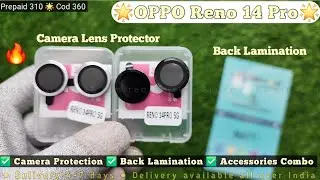 OPPO Reno 14 Pro Camera Lens Protector & Back Lamination ! OPPO Reno 14 Pro Accessories