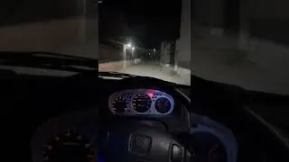 Projector lights installed in Honda Civic Ek