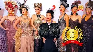 Sue Wong Fashion w Eric Blair on the Red Carpet 2020